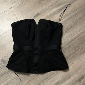 Black corset top from H&M
